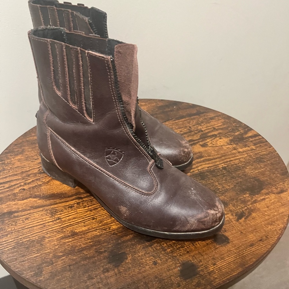 Ariat Devon Nitro Brown Leather Zip-Up Boots